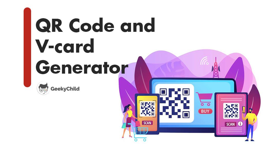 QR Code and V-card Generator Free for lifetime